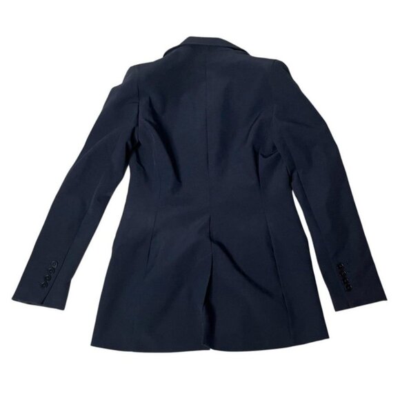 EXPRESS Blue Pantsuit Dark Navy Pants Double Breasted Blazer Jacket Size Small - Picture 5 of 12